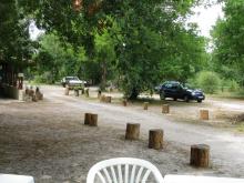 le parking du camping